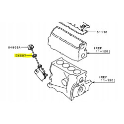 Uszczelka korka wlewu oleju Mitsubishi Carisma OE MW30620696