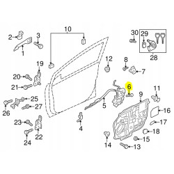 Śruba kontrolna drzwi Mazda 5 OE 9946-40-616B