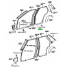Wewnętrzna listwa wykończeniowa tył Toyota Corolla OE 62563-12020