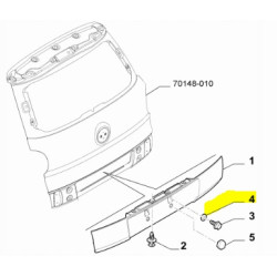 Podkładka śruby klapy bagażnika Fiat 500L OE 14498809