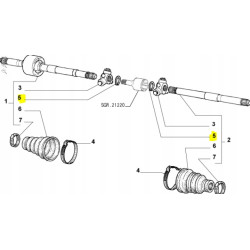 PIERŚCIEŃ ZABEZPIECZAJĄCY PÓŁOSI FIAT MAREA PALIO SIENA OE 46307517