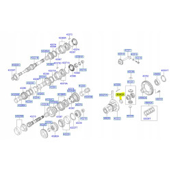 Podkładka dystansowa, dyferencjał Hyundai Atos Prime OE 43204-34000