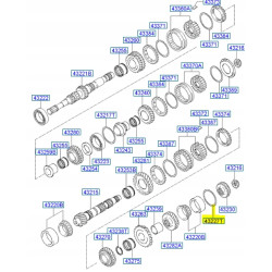 Podkładka regulacyjna Hyundai Atos Prime OE 43227-02152