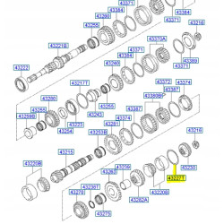 Podkładka regulacyjna Hyundai Atos Prime OE 43227-02164