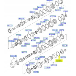 Podkładka regulacyjna Hyundai Atos Prime OE 43227-02185