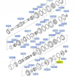 Podkładka regulacyjna Hyundai Atos Prime OE 43227-02173