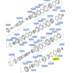 Łożyska podkładka przekładniowa Hyundai Atos Prime 2006- OE 43227-02188