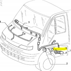 Tulejka przewodów Fiat Ducato OE 1304322080