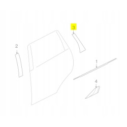 Taśma drzwi lewy tył Mitsubishi Outlander OE 7410A083XA