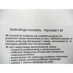 Nakładki progowe Hyundai i40 2011 OE AVI40 24114