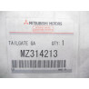 Osłona listwa klapy bagażnika Mitsubishi Lancer Sportback 09- OE MZ314213