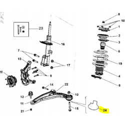 TULEJA WAHACZA PRZÓD FIAT FREEMONT 2011-2015 K68149740AA