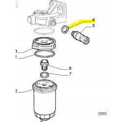 Uszczelka filtr paliwa Fiat Bravo OE 9941952