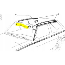 Sworzeń mocowania listwy dachu Fiat Uno OE 14039070