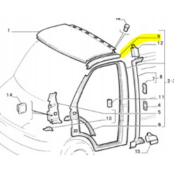 Poszycie słupka Fiat Ducato OE 1314936080