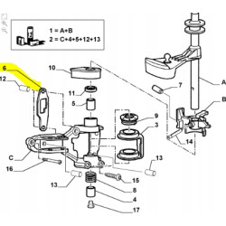 Blokada napędu skrzyni biegów Fiat Ducato OE 9634270580