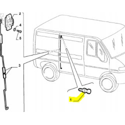 ZACZEP ZAMKA DRZWI BOCZNYCH FIAT DUCATO 94-02 OE 1302526080