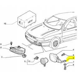Spinka lampy przeciwmgielnej lewy przód Fiat Brava OE 46473571