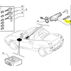 Śruba zrywalna stacyjki Fiat Barchetta OE 46736610