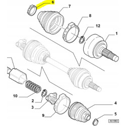 Opaska osłony Fiat Fiorino OE 46308546