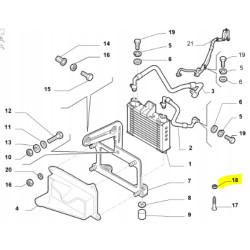 Nakrętka chłodnicy oleju Fiat Idea OE 14096900