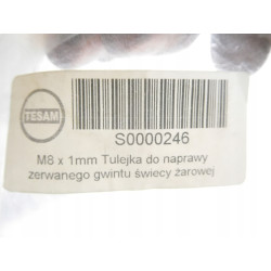 Tulejka do naprawy zerwanego gwintu świecy żarowej TESAM S0000246