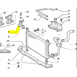 Wspornik mocowania chłodnicy Fiat Palio OE 46471857