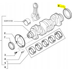 Uszczelniacz wału korbowego Fiat Ducato OE 504123771