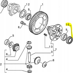 Uszczelniacz półosi Fiat Ulysse OE 9456182580