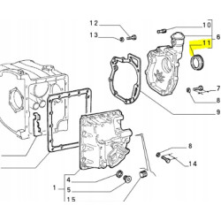 Pierścień uszczelniający wału korbowego FIAT CINQUECENTO OE 40004870