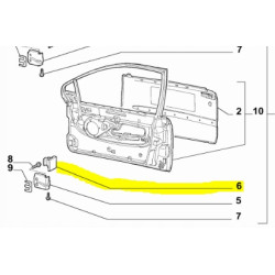 Zawias drzwi przód / tył Fiat Multipla OE 46820741