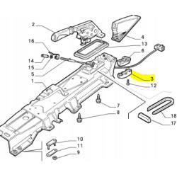 Wspornik mocowanie hamulec ręczny Fiat Bravo OE 7777578