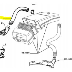 Przewód filtra powietrza Fiat Uno OE 7732212
