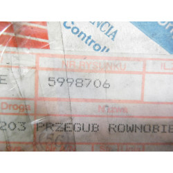 Fiat OE 599 8706 zestaw przegubu PANDA UNO