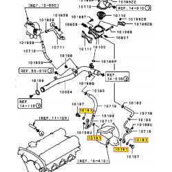 Uszczelka turbo Mitsubishi Evo OE MF660065