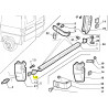 Zaślepka zderzaka tył Fiat Ducato OE 1303514604