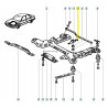 Spinka mocowanie Renault R21 OE 7700809959