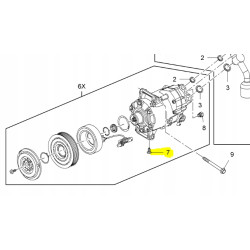 Śruba spustowa sprężarki Opel Astra J OE 9118282