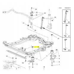 NAKRĘTKA ZACISKOWA M14 OPEL ASTRA J OE 13313331