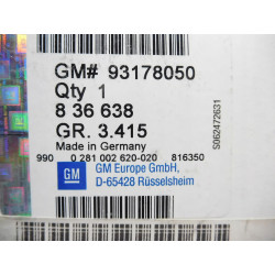 Przepływomierz Opel Meriva A OE 93178050