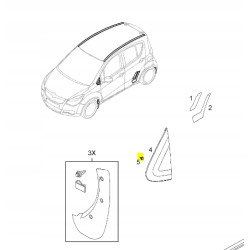 Zacisk ustalający Opel Agila B OE 93196390