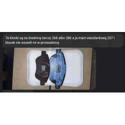 KLOCKI HAM. PRZÓD OPEL CORSA D 93169175