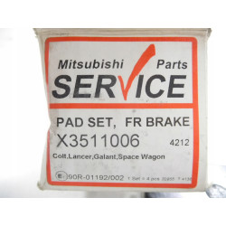 Klocki hamulcowe przód Mitsubishi Lancer X3511006