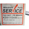 Klocki hamulcowe przód Mitsubishi L 200 X3511009