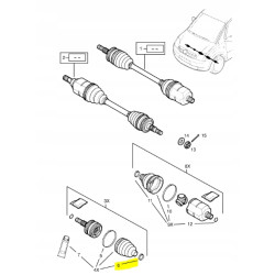Zacisk osłony Opel Meriva A OE 26122086