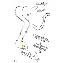 Przelotka linki hamulca ręcznego Corsa A 8957028