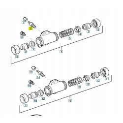 Odpowietrznik cylinderka tył Opel Astra F 90344225