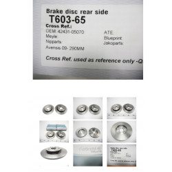 Tarcza hamulcowa TOYOTA AVENSIS ASHUKI 42431-05070