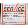 Klocki hamulcowe przód Mitsubishi Pajero X3511005