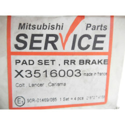 Klocki hamulcowe tył Mitsubishi Lancer X3516003
